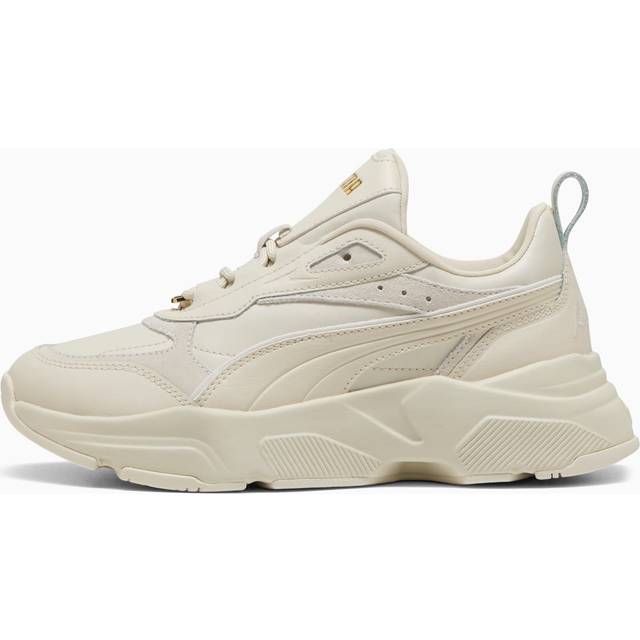 PUMA Cassia Lux Sneakers Unisex, Alpine Snow/Frosted Ivory/Gold, size 4 (4)