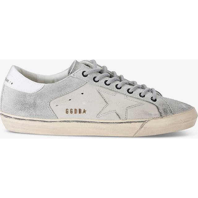 Golden Goose Mens Beige Comb Super-star Logo-embellished Leather Low-top Trainers Eur 44 / 10 Uk Men - BEIGE COMB