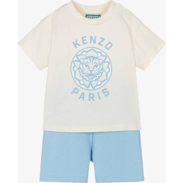 Kenzo Kids Boys Pale Blue Cotton Shorts Set - 18 month