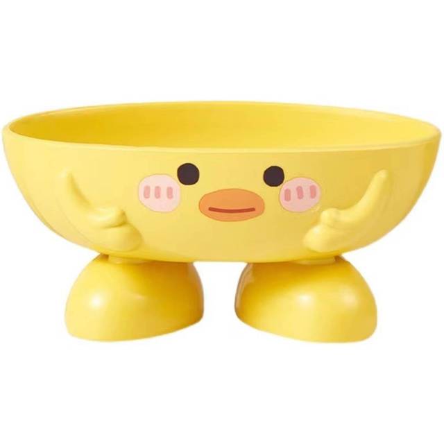 Duck Soap Box for Kids Cartoon Cute Fast Drying Heightened Soap Holder with Multiple Draining Holes