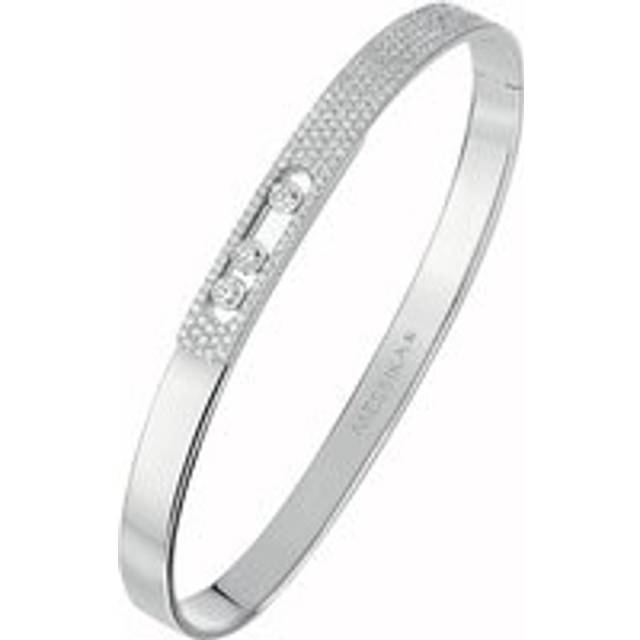 Messika Move Noa Pave 18ct White Gold 0.95ct Diamond Bangle - S (14.5-15.5 cm)