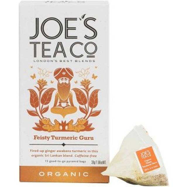 Joe's Tea Co Feisty Turmeric Guru Organic Tea (15 Pyramids)