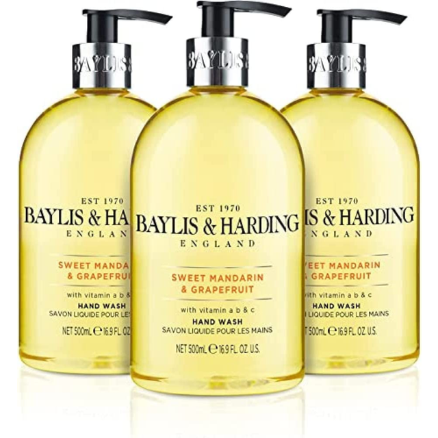 Baylis & harding sweet mandarin and grapefruit hand wash, 500 ml (pack of 3)