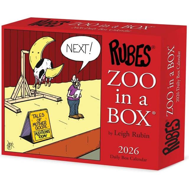 Rubes Zoo In A Box by Leigh Rubin 2026 Desk Calendar
