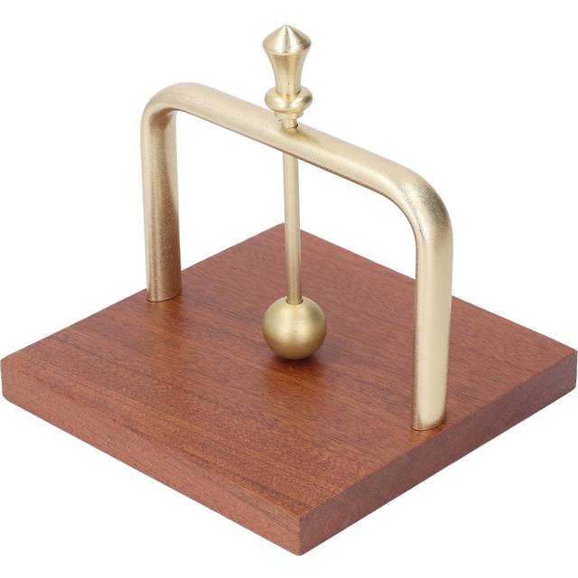 Table Napkin Holder with Lifting Ball Solid Wood Base Metal Rack Napkin Dispenser for Home gold