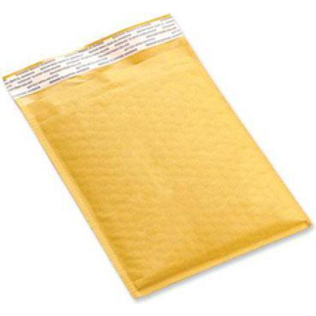 Universal UNV4087885 No. 7 Self Adhesive Closure Peel Seal Strip Cushioned Mailer, Gold - Pack of 50