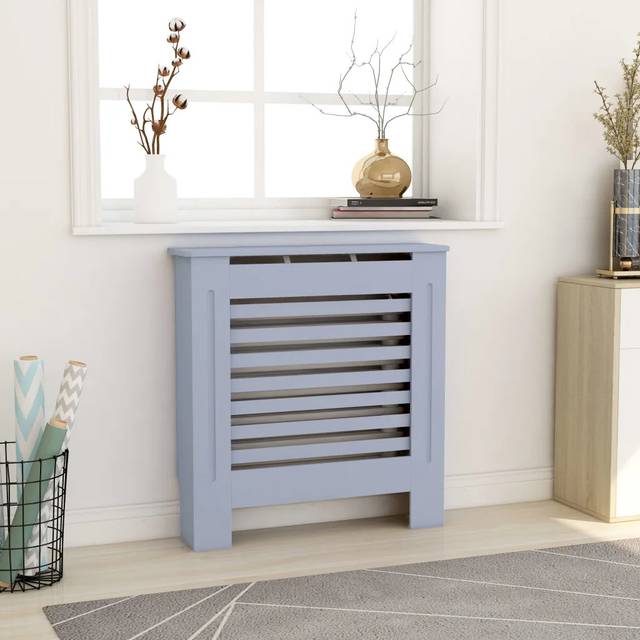 Lucienne Small Radiator Cover - Grey (81.5cm H X 78cm W X 19cm D)
