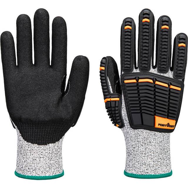 Portwest Impact C13 Nitrile Foam Glove - Grey/Black - Small