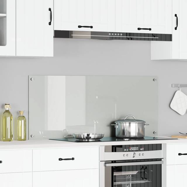 vidaXL Köksskydd Transparent 120x50x0,6 cm Härdat Glas