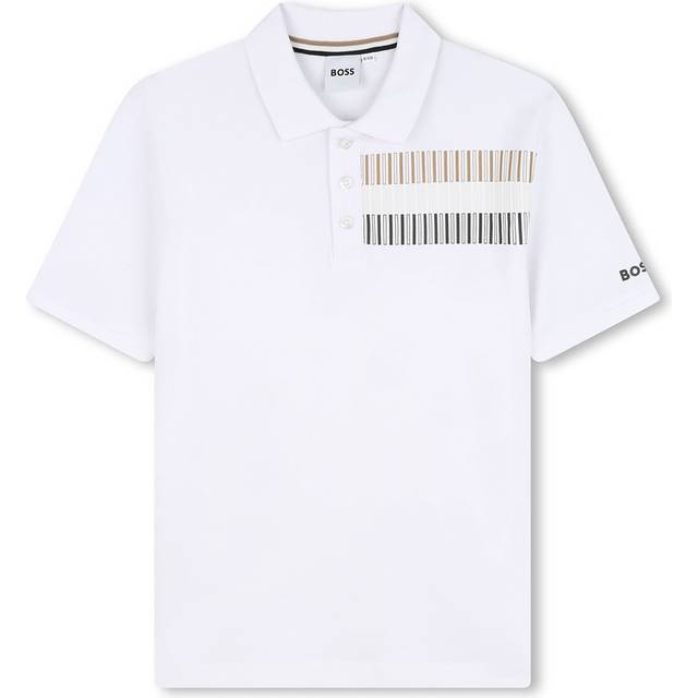 BOSS Kids' Regular Fit Polo Shirt, White