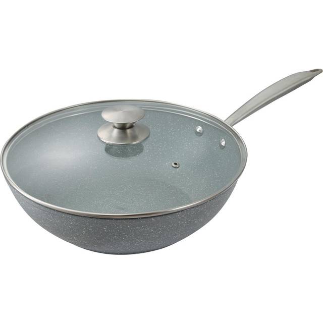 Sovereign Wok with Lid - Grey (28cm) - Lewis's | TJ Hughes