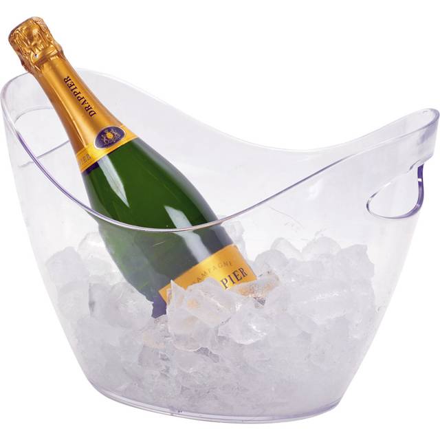 Mayis Wine and Champagne Cooler - Clear (3cm H X 26cm W X 24cm D)