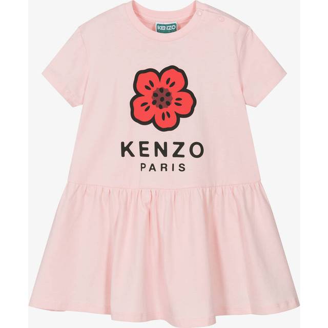 Kenzo, Dresses, female, Pink, 12 M, Short-Sleeved Casual Dress