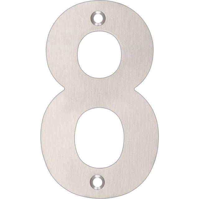 10.2Cm H Stainless Steel Surface Mount House Number (10.2cm H)