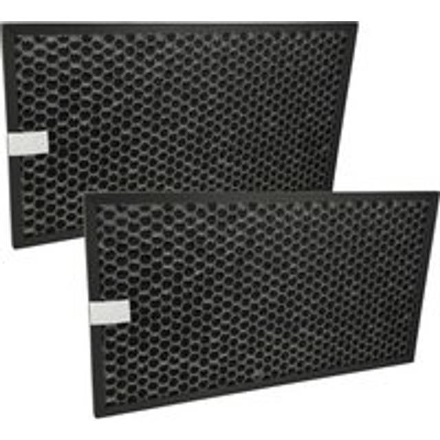 2x Activated Carbon Filter compatible with Sharp KC-G50EUW, KC-G50EUH, KC-G40EUW Air Purifier - Air Filter Black - Vhbw