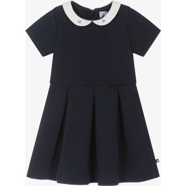 Short Sleeve Cotton Dress, PETIT BATEAU navy blue