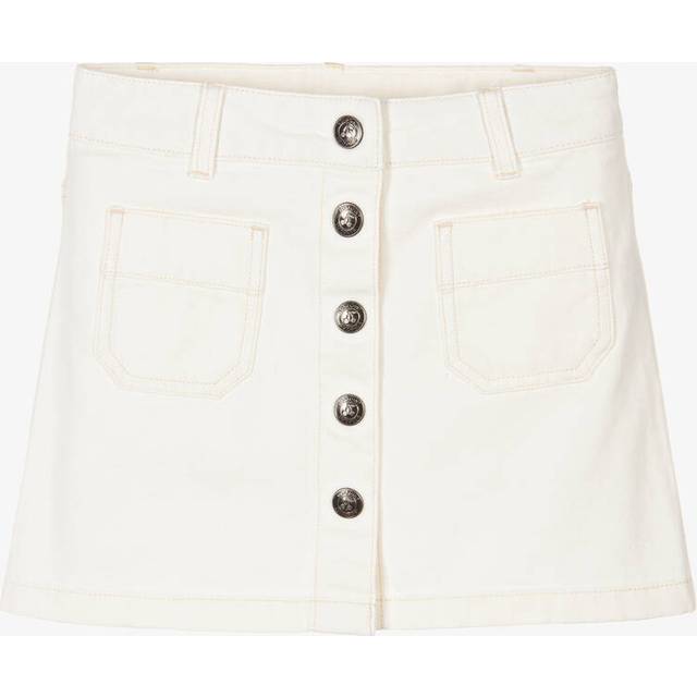 Bonpoint Girls Ivory Denim Skirt - 12 year