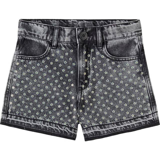 Marc Jacobs Kids Embellished denim shorts - black (Y 14)