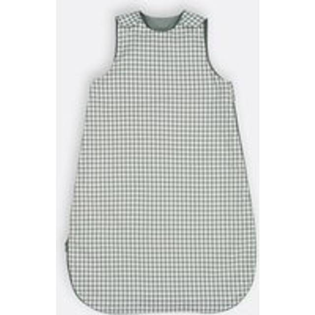 Tiny Vichy Summer Sleeping Bag in Cotton - Green Gingham - 2Y (86CM)