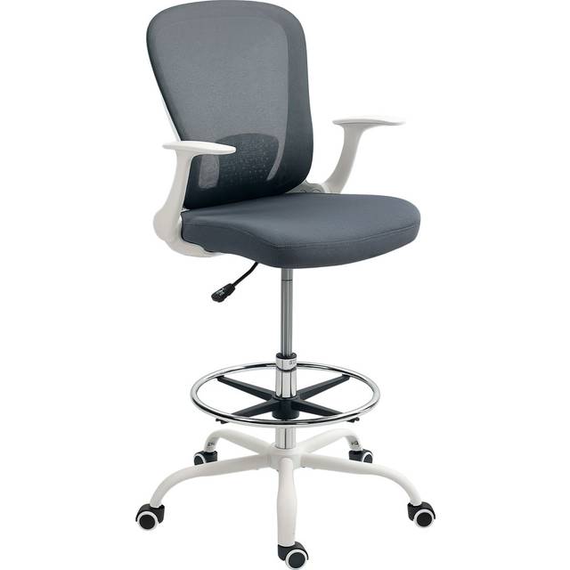 Mesh Drafting Chair - White (59cm W X 62cm D)