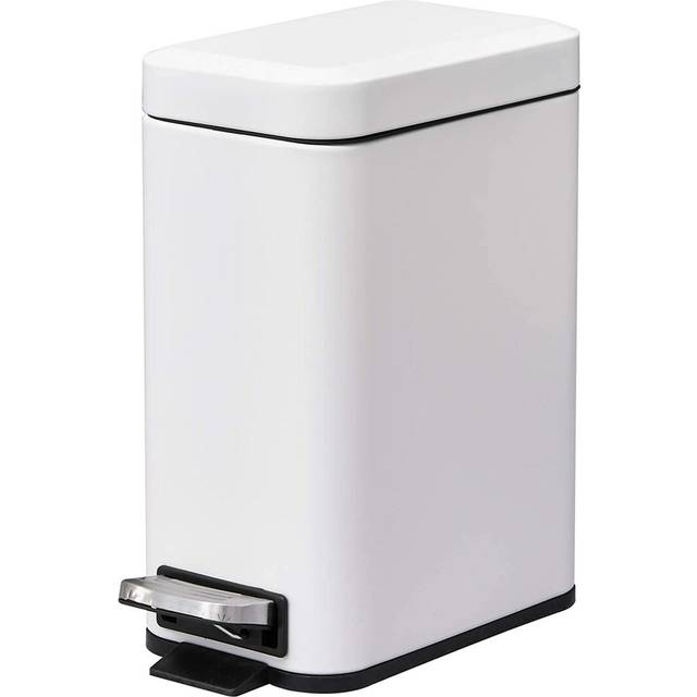 Aarvin 5 Litre Step On Rubbish Bin - White (5L)