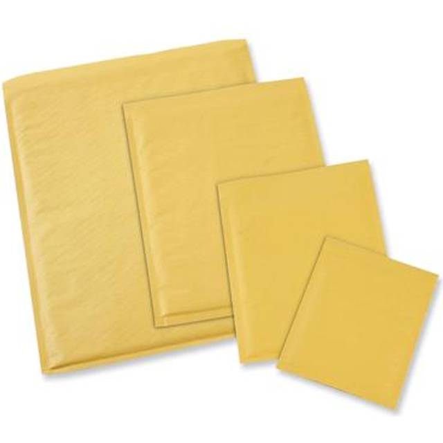 Universal UNV4087887 No. 6 Self Adhesive Closure Peel Seal Strip Cushioned Mailer, Gold - Pack of 50