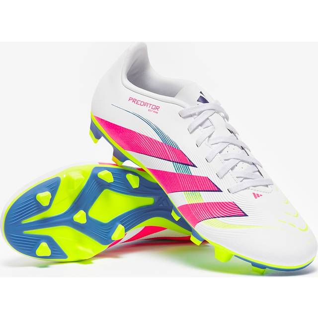adidas Mens Predator Club Firm Ground Football Boot - White, White, Size 6, Men