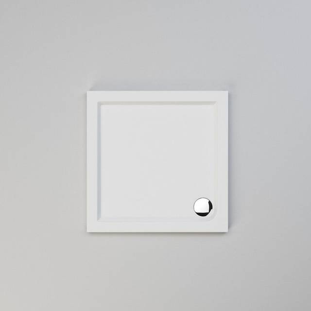 Square shower tray 800x800mm for shower enclosure cubicle slimline stone resin