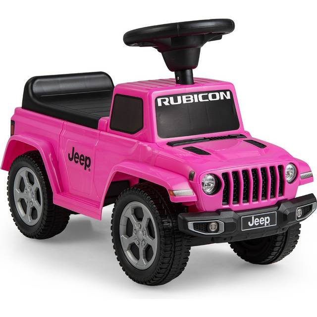 Licensed Jeep Ride On Push Car with Steering Wheel and Engine Sound for Ages 18-36 Months-Pink