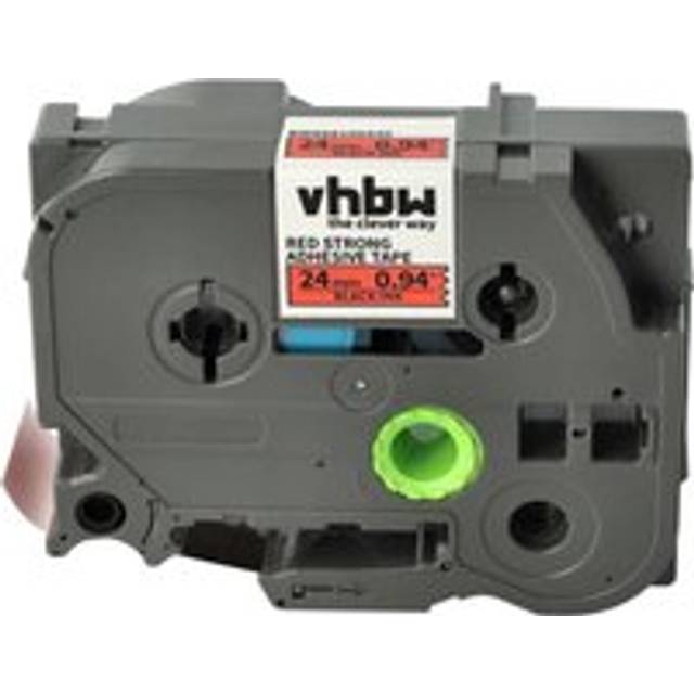 Vhbw - 1x Label Tape compatible with Brother pt RL700S, P900W, P950W, P900NW Label Printer 24 mm, Black on Red, Extra Strong
