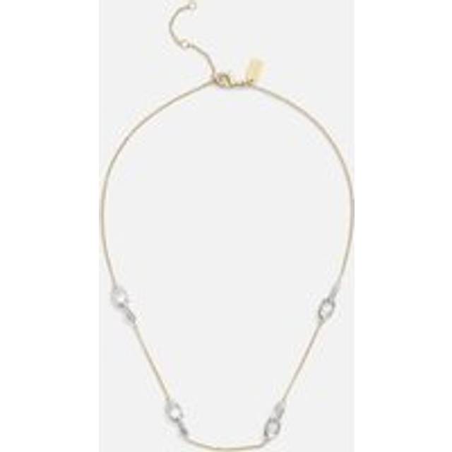 Coach Signature Pavé C Strand Gold-Toned Necklace