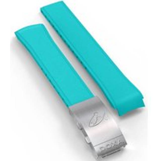 Doxa Strap SUB 1500T Rubber Turquoise With Folding Clasp