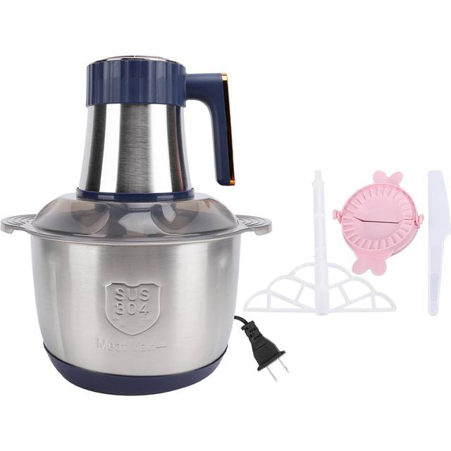 Food Chopper Electric Meat Grinder with 5L Stainless Steel Bowl 500W Copper Motor for Kitchen Meat L