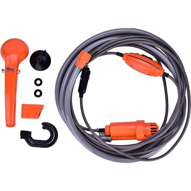 12V Car Plug Outdoor Portable Vehicle Mounted Shower Kit for Camping Travel