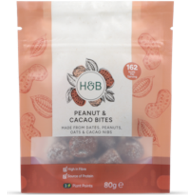 Holland & Barrett Peanut and Cacao Bites 80g