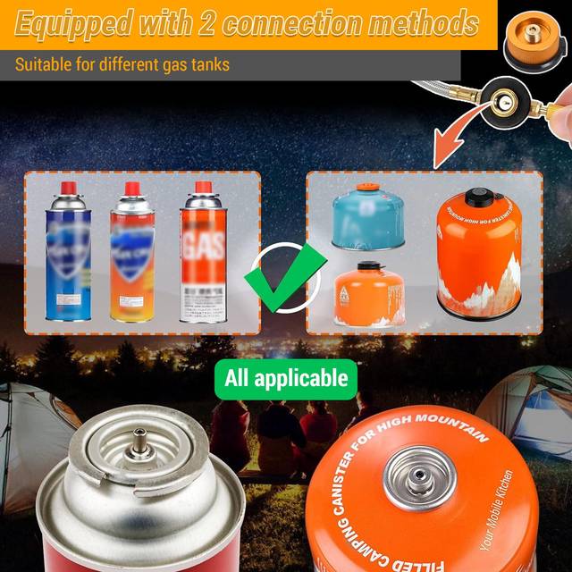 Camping Stove Portable Gas Stove  Outdoor Cooking Stove Camping Gas Stove Kit for Hiking manual ignition