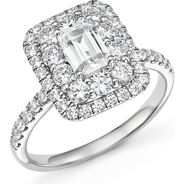 Bloomingdale's Fine Collection Emerald-Cut Certified Diamond Engagement Ring in 14K White Gold, 2.0 ct. t. w. - Exclusive