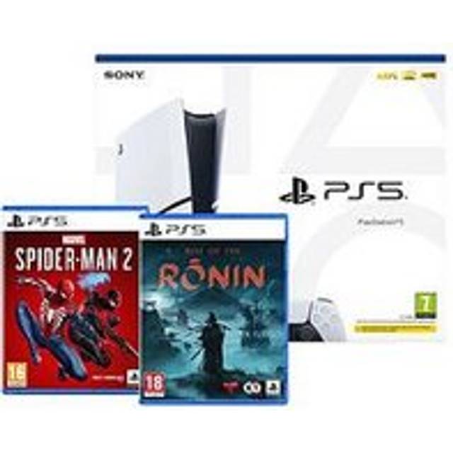 Playstation 5 Disc Console With Rise Of The Ronin &Amp; Marvel'S Spider-Man 2 - One Colour