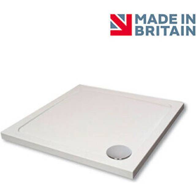 Hydro45 1000 x 1000mm White Square Shower Tray
