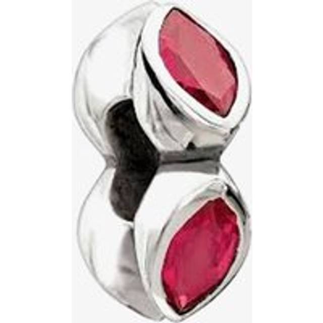 Chamilia Silver Midtown Marquis Fuchsia Cubic Zirconia Bead 2620-0001 - Two Colour