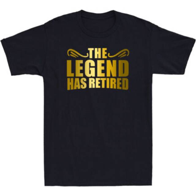 The Legend Has Retired Shirt Funny Retirement Gift Novelty Golden Print T-shirt