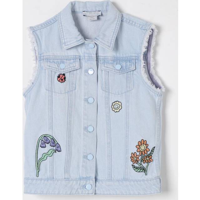 Stella McCartney Kids Jeansväst - Ljusblå m. Broderi - Stella McCartney Kids - 12 år (152) - Väst
