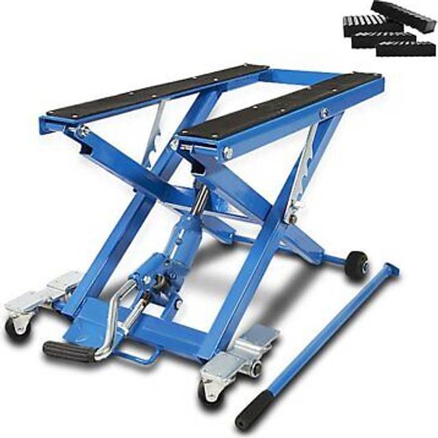 Hydraulische Hebebühne passend für Indian Roadmaster Elite ConStands Mid-lift XL in blau