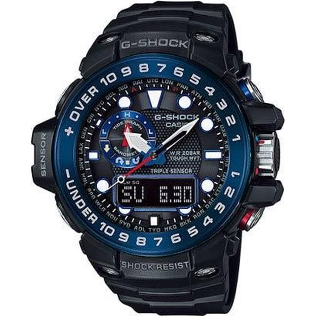 CASIO Men's G-SHOCK GWN-1000B-1BJF [GULFMASTER Blue X Black] Round Watch Black Digital Analog