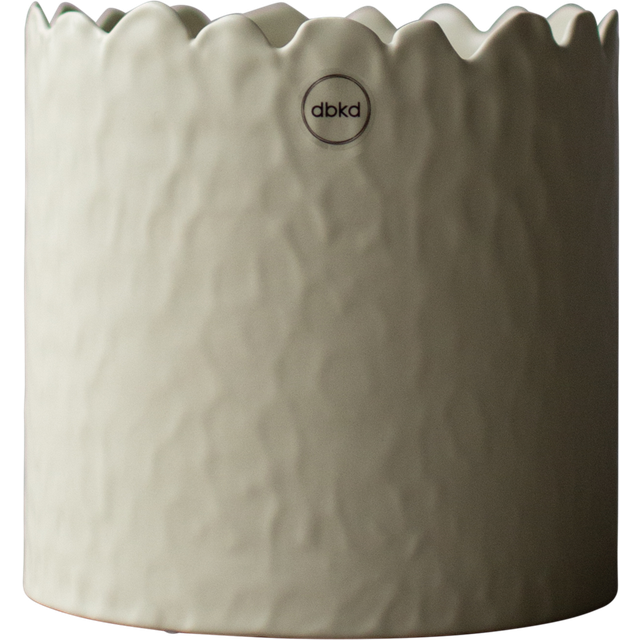DBKD Flowery kruka Ø16 cm Creme