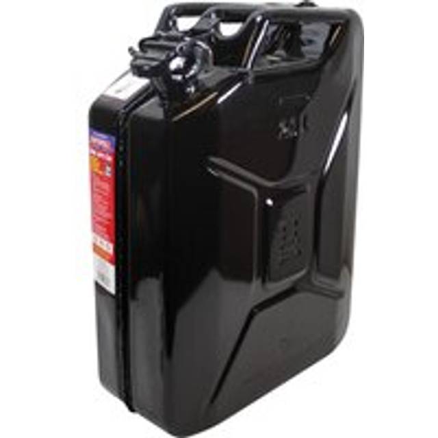 Faithfull Black Steel Jerry Can 20 Litre
