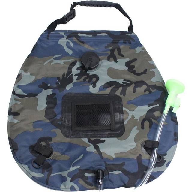 Solar Shower Bag 5 Gallons/20L Solar Heating Camping Shower Pouch PVC Portable Bath Bag Foldable red