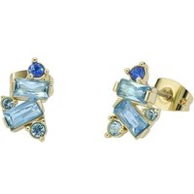 Ted Baker Gold Clarice Blue Crystal Cluster Studs - Gold