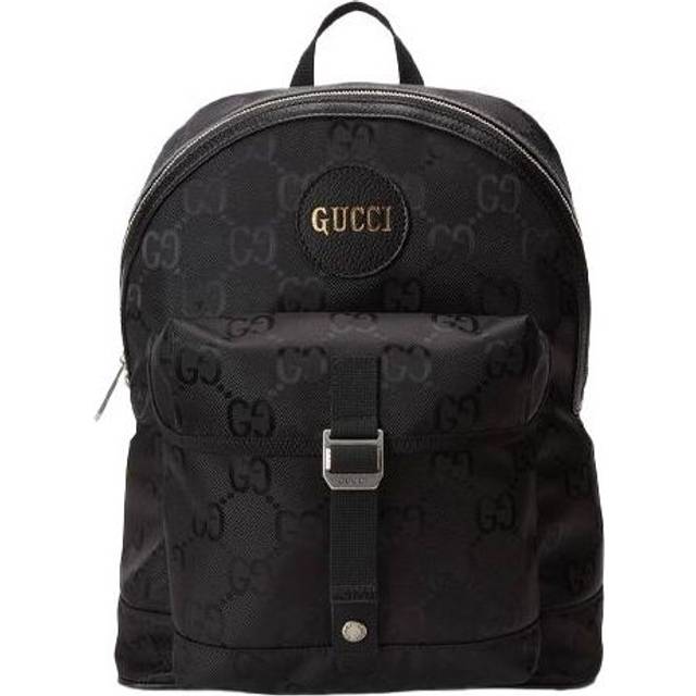 Men's Gucci Off The Grid OTG Environmental Friendly Series Logo Leather Logo Nylon schoolbag Backpack Black 644992-H9HON-1000