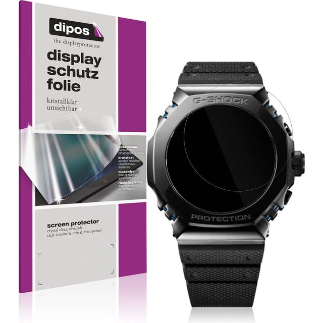 6x screen protector for casio g-shock mrg-b2100r protection crystal clear dipos